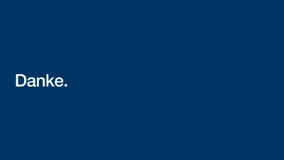 Blaues bild mit dem wort danke.